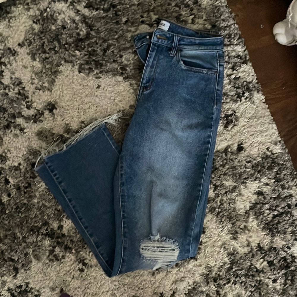 High Rise Ripped Jeans Size 28